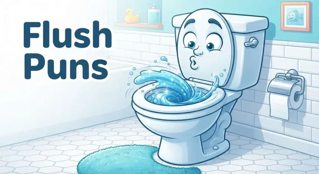 Funny toilet flushing humor
