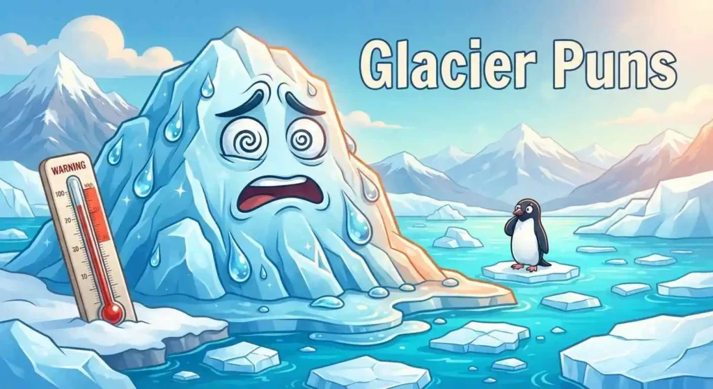 Funny melting glacier