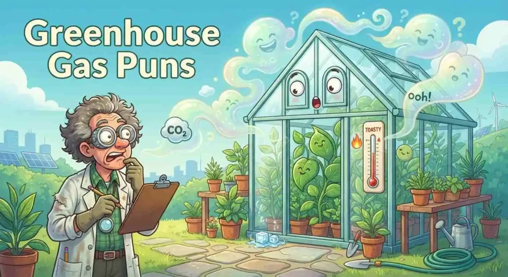 Funny greenhouse gas scene