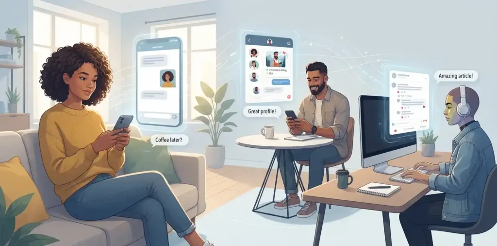 Adults using FWB in texts, DMs, and dating conversations