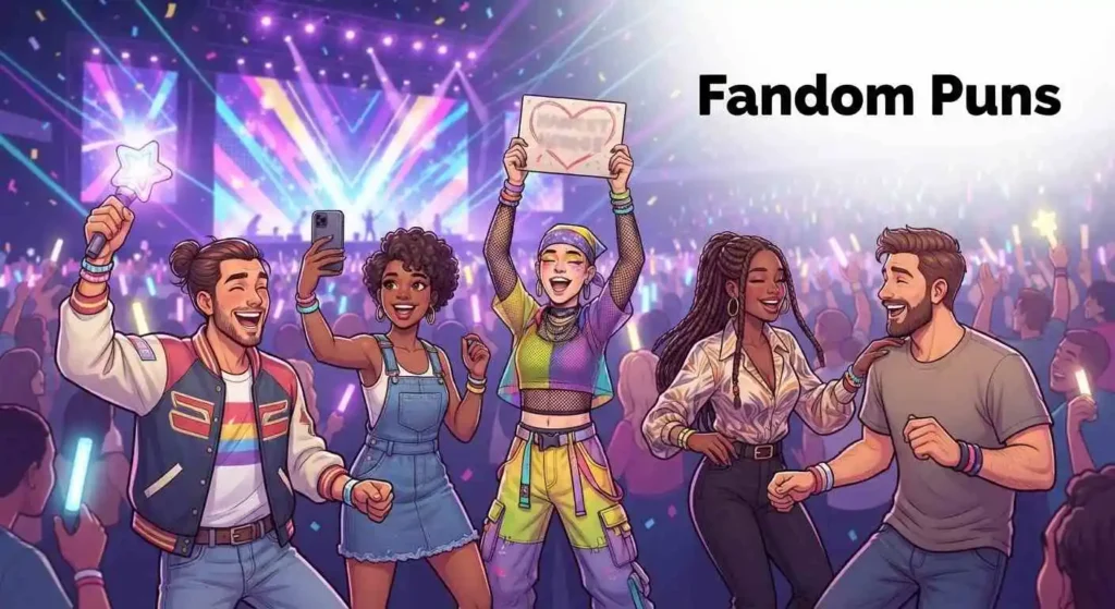K-pop fans cheering at concert