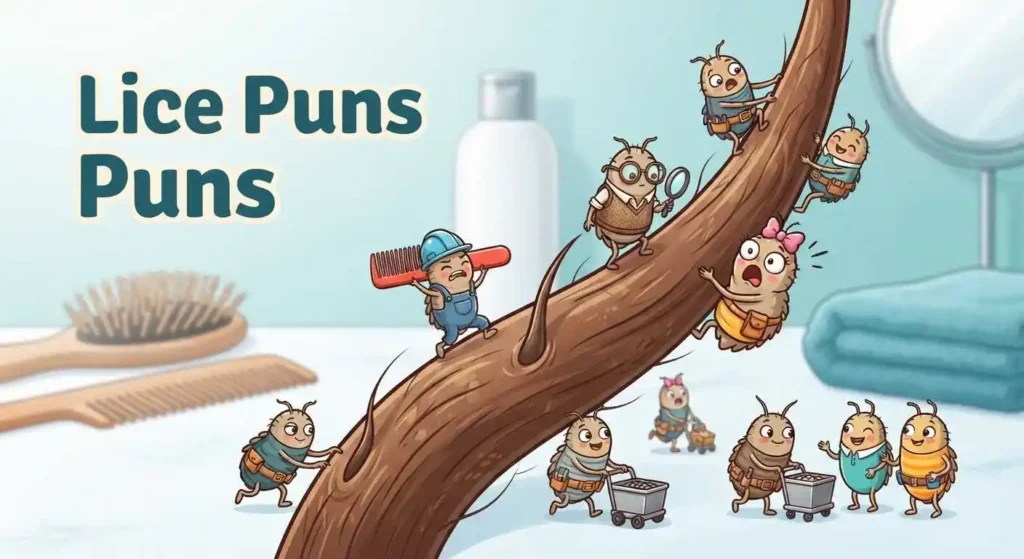 Funny lice pun scene