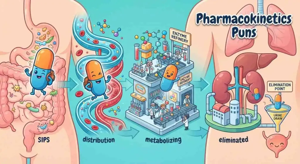 Funny medicine with pills