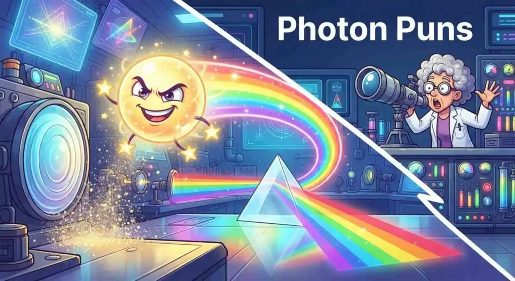 Funny glowing photon