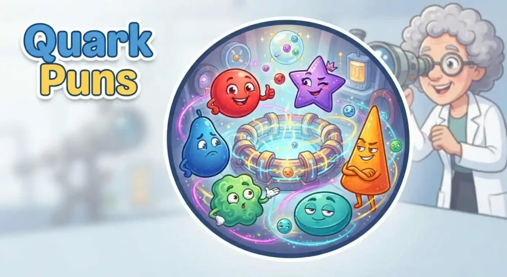 Colorful quark particle scene