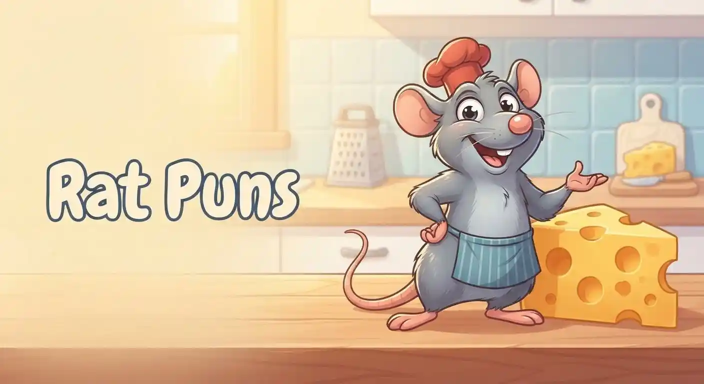 Funny rat with cheese