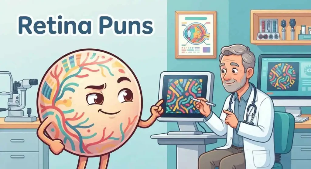 retina character in eye clinic