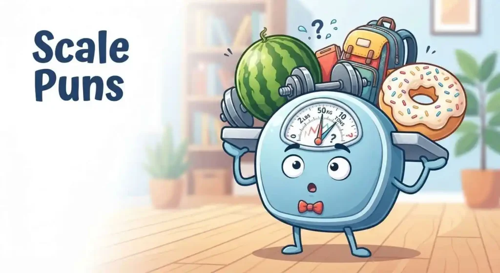 unny scale weighing objects
