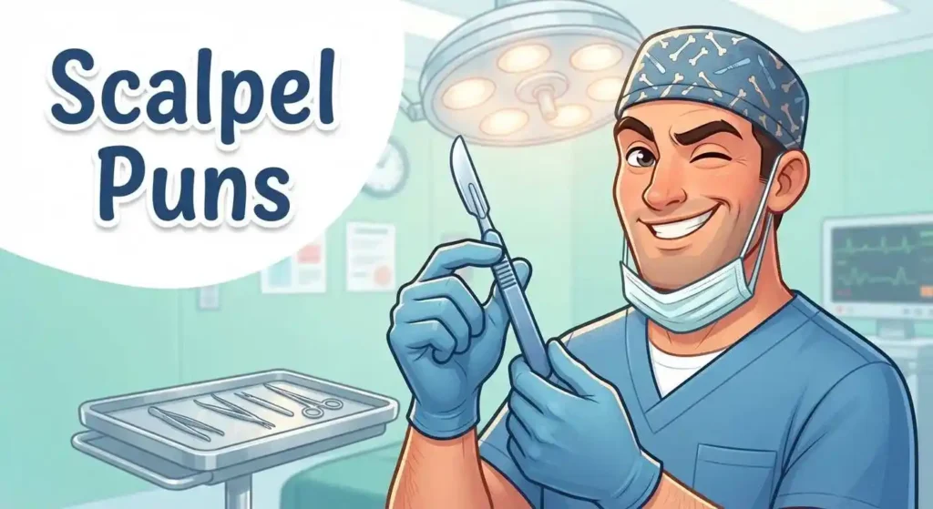 surgeon holding surgical scalpel