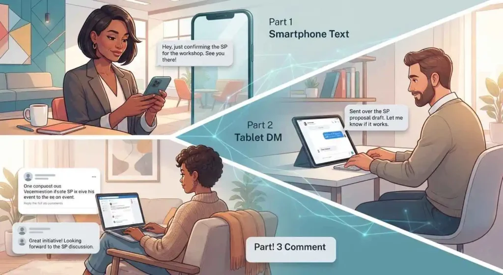 Adults using SP in digital chats