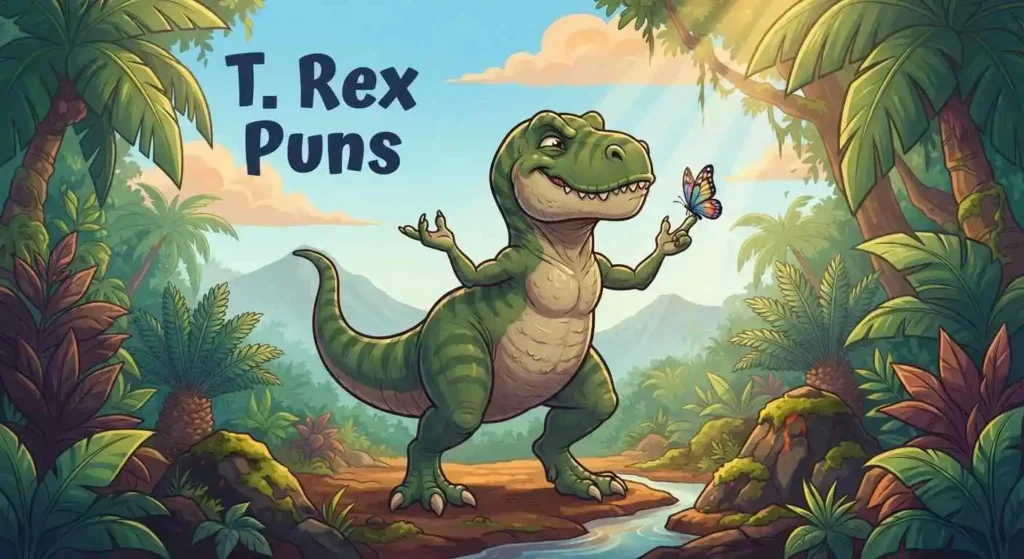 Funny T. Rex dinosaur