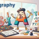 Funny typography creating playful designs