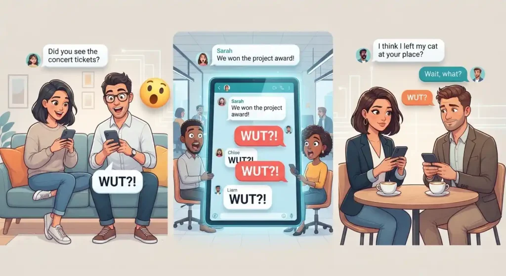 WUT reactions across different chat contexts