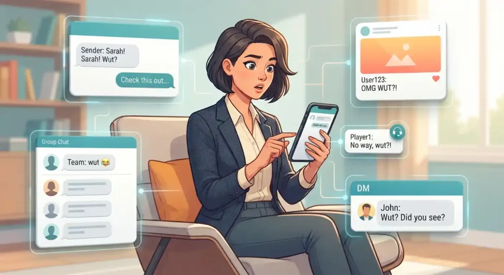 WUT used in casual online chats