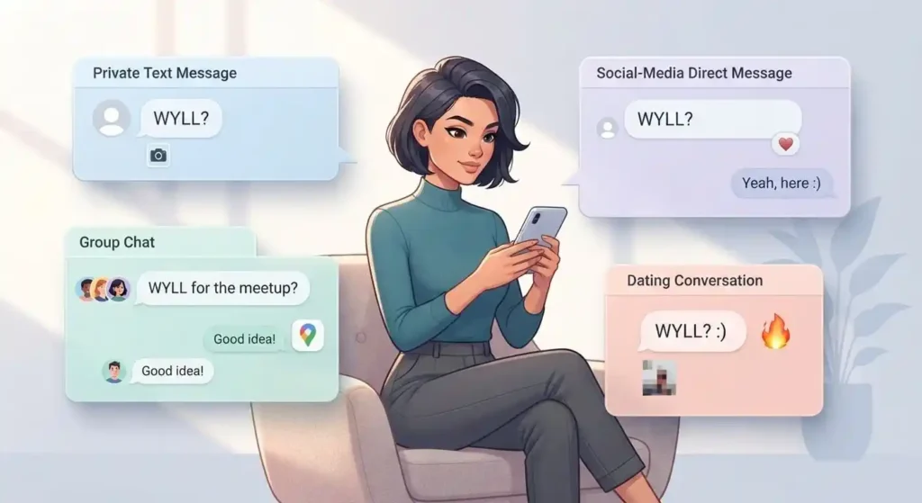 WYLL used in online conversations